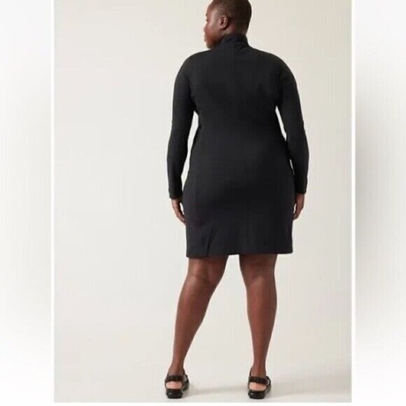 Athleta Delancey Dress Black 2X - Picture 2 of 6